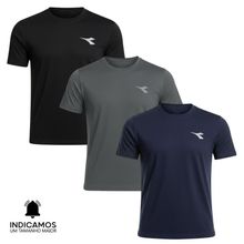 Kit 3 Camisetas Diadora Small Logo Masculina