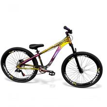 Bicicleta Aro 26 Pro-x Rustic Pro Camaleão Freeride Single Freio Hidraulico Shimano Garfo Com Trava Cubo K7 Barulhento