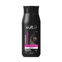 Shampoo Choque De Reconstrução Reduz Danos Brilho Bioqueratina Hd 200ml Vult