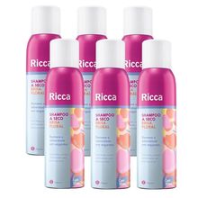 Kit 6 Shampoo A Seco Brisa Floral Remove Oleosidade Ricca 150ml