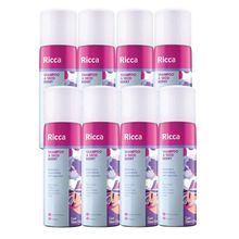 Kit 8 Shampoo A Seco Ricca De Bolso Remove Oleosidade Berry 50ml