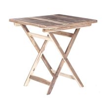 Mesa Dobrável 70x70 Feita Com Madeira Maciça Ypê Perfeita Para Uso Externo E Interno Natural