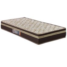 Colchão Solteiro Hellen Millenium Espuma D33 19x88x188cm - Marrom e Bege
