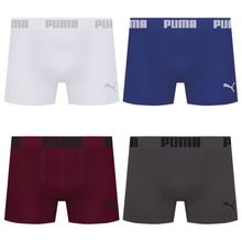 Kit 4 Cuecas Puma Boxer Sem Costura Masculina