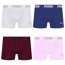 Kit 4 Cuecas Puma Boxer Sem Costura Masculina