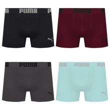Kit 4 Cuecas Puma Boxer Sem Costura Masculina