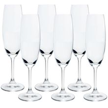 Conjunto de Taças para Champanhe Bohemia Anna 220 ml em Cristal Ecológico – 6 Peças