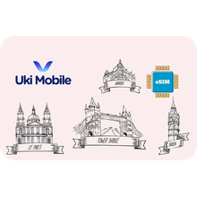 eSIM Airalo - Uki Mobile - Reino Unido - Dados Ilimitado