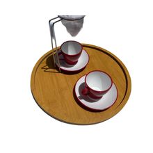 Kit Cafe individual com coador e 2 xicaras bandeja- O inicio