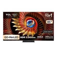 Smart TV 85 4K TCL 85C8K QD-Mini LED 144Hz Google TV Zero Border