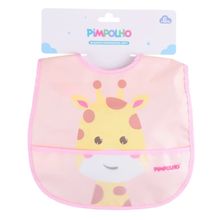 Babador Impermeável Soft +6 M Girafa Rosa - Pimpolho