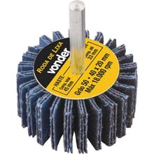 Roda de Lixa 40 mm x 20 mm com Haste, Grão 50 Vonder OstenVonder