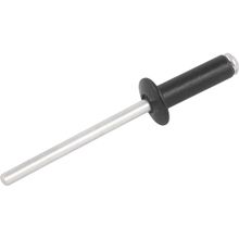 Rebite de Repuxo 4,0 mm x 12,0 mm, Preto, Pacote com 100 Peças Nove54