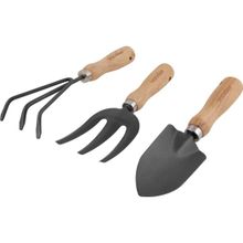 Conjunto Para Jardim com 3 Peças, Cabo em Madeira, Vonder OstenVonder