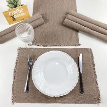 Jogo Americano Tear 7 Peças Kit Sousplat Mesa Posta