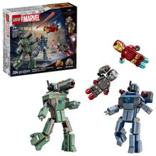 Lego Homem de Ferro e Máquina de Guerra vs Drones Hammer