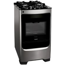 Fogão 4 Bocas Consul CFO4VAR Mesa de Vidro Acendimento Automático Bivolt Inox