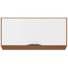 Armário de Geladeira Demóbile Firenze com 1 Porta Basculante - Amêndola/Branco