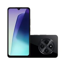 Smartphone Xiaomi Redmi 14C BR 4G Preto 256GB, 4+4GB RAM Virtual, Tela de 6,8'', MediaTek Helio G81 Ultra e Câmera Traseira Dupla de 50MP