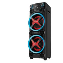 Torre de Som Amplificada Mondial TM-2200 com Bluetooth, Função Passa Pasta e Integração com Guitarra e Microfone Bivolt - 2200W