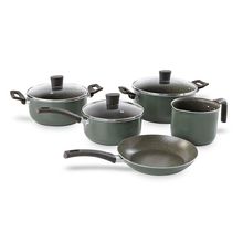 Conjunto de Panelas Multiflon Ekó 5 Peças Antiaderente 7 Camadas Verde