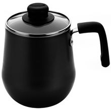 Bule Multiflon Gourmet em Alumínio com Revestimento Antiaderente, Tampa de Vidro e Cabo Baquelite Grafite – 1,5 L