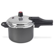 Panela de Pressão 4,5 Litros Multiflon Indução Induct+ em Alumínio e Revestimento Antiaderente - Preta