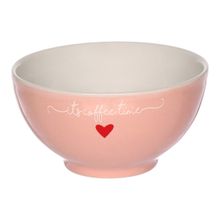 Bowl De Porcelana Redondo Lamour Rosa 440ml Hauskraft