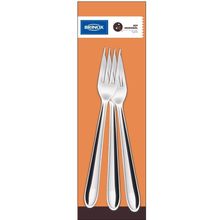 Conjunto de Garfos de Mesa Brinox Turim 3 Peças Design Moderno Aço Inox