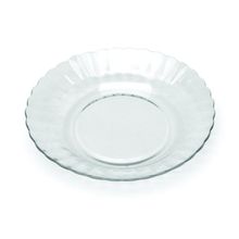 Kit Jogo Pratos Fundo Sopa Transparente 10 Peças 22,4cm