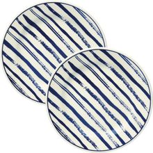 Kit Jogo Pratos Raso Jantar 10 Pessoas 10Pçs Margaridas 24cm