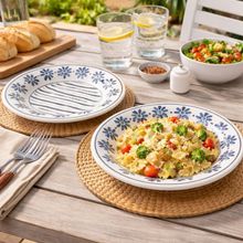 Pratos Fundo Sopa Donna Margaridas Oxford Jogo 6pçs 21,5cm