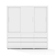 Guarda-Roupa Casal Bartira Arezzo com 3 Portas e 9 Gavetas Externas