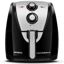Fritadeira Elétrica Sem Óleo Air Fryer Mondial Grand Family AF-55I 5,5L – Preta/Inox
