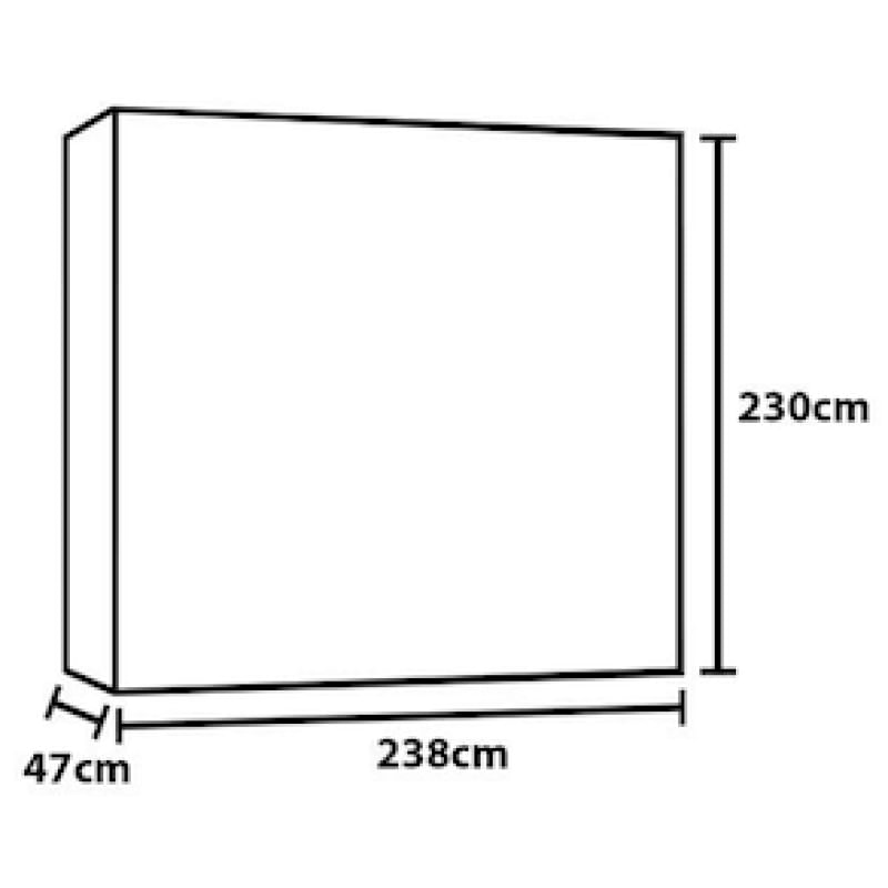 Guarda-Roupa Casal com Espelho 6 Portas Gavetas Monte Rei 2E