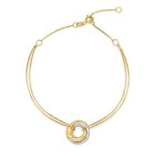 Pulseira em Ouro 18k com detalhe em ródio branco