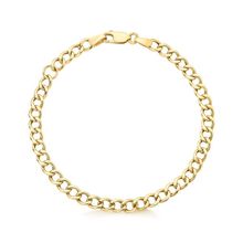 Pulseira de Ouro Elo Grumet 17 cm