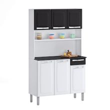Cozinha Compacta Itatiaia Rose com 6 Portas e 1 Gaveta - 105cm de largura