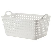 Cesto Retangular Arthi Organizador 1577 em Plástico - Branco