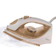 Ferro de Passar a Vapor Base Antiaderente com Spray Oster 5907 – Dourado/Branco