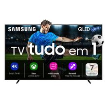 Smart TV QLED 75” 4K Samsung QN75Q7FAAGXZD, Vision AI, Processador com AI, Xbox Cloud Gaming, Controle por Gestos, Art Store, Alexa, Wi-Fi e Bluetooth