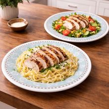 Pratos Raso Jantar Donna Bosque Oxford Jogo Kit 12pçs 26cm