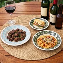 Pratos Raso Fundo Sobremesa Donna Bosque Kit 36pçs 12Pessoas