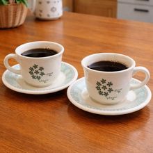 Xícaras Chá Pires Donna Bosque Oxford Kit Jogo 4pçs 200ml