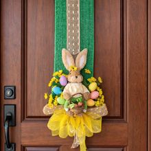 Decoração Páscoa Escapulário Porta Coelha Cesta Ovos 1,80m