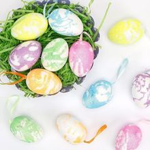 Enfeite Decorativo Páscoa 30 Ovos Pendentes Coloridos