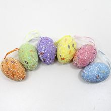 Kit 16 Ovos Pendentes De Páscoa Coloridos Enfeite Decorativo