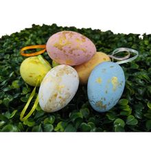 Enfeite Decorativo Páscoa 24 Ovos Pendentes Coloridos