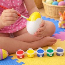 Ovos Coelhos Páscoa Para Colorir Pintar Com Pincel Kit 40pçs