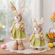 Boneco Coelha Com Pernas Ajustáveis Decoração Páscoa De 60cm